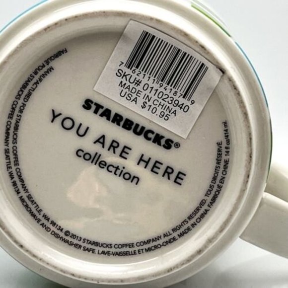 Starbucks Seattle You Are Here Coffee Mug Cup 14 oz 2013 - Picture 12 of 12